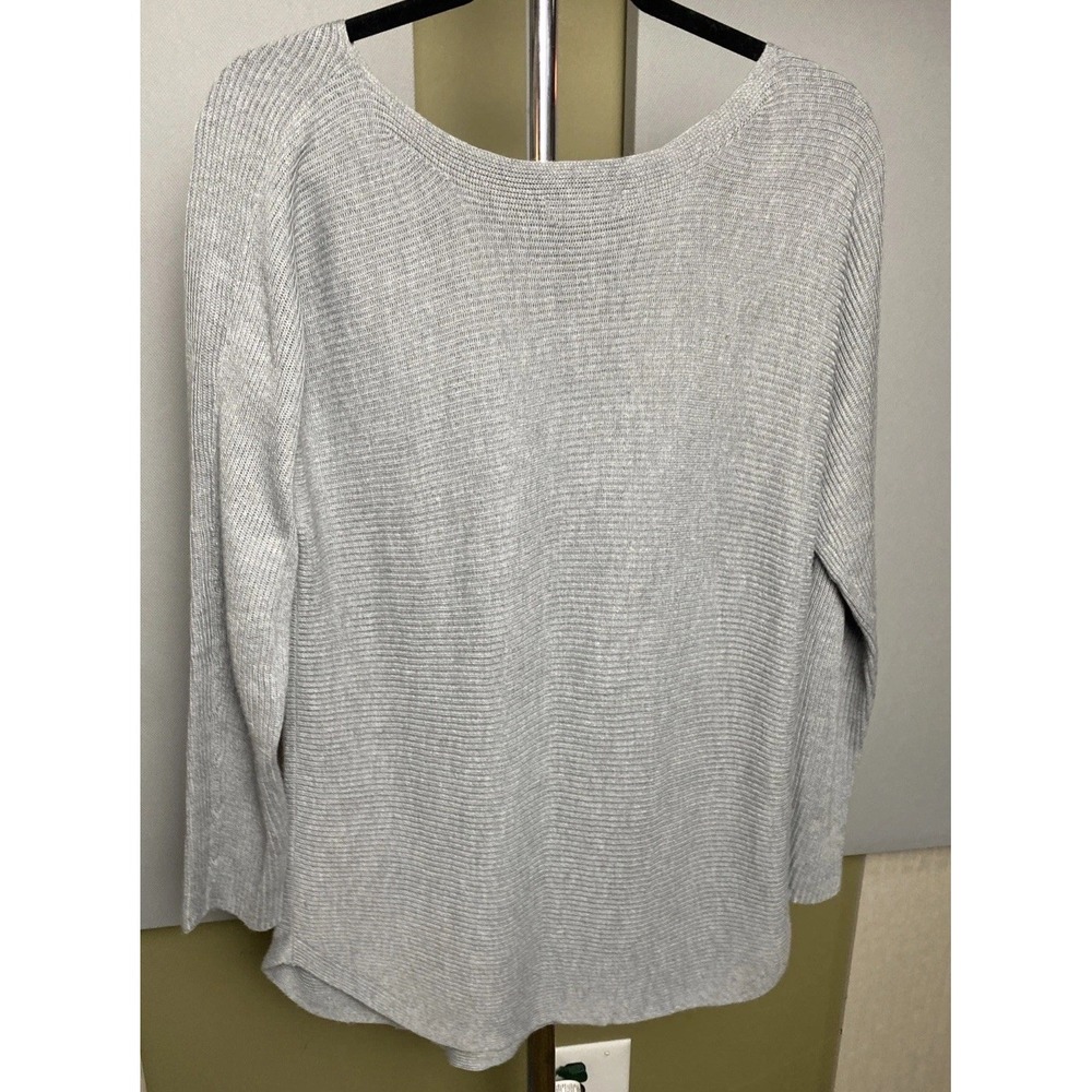 Trouve Womens Sweater Size Medium Gray Long Sleeve Pullover Sweater - Picture 7 of 7